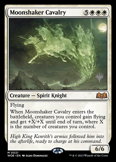 Moonshaker Cavalry - Wilds of Eldraine Promos - 21p