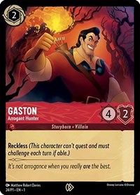 Gaston - Arrogant Hunter - Disney Lorcana Promo Cards - 24