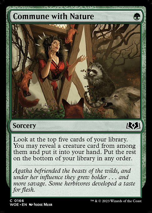 Commune with Nature - Wilds of Eldraine - 166