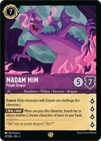 Madam Mim - Purple Dragon - Rise of the Floodborn - 47/204