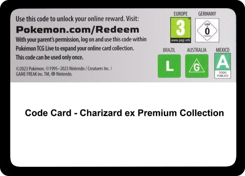 Image for Code Card - Charizard ex Premium Collection (MCAP) - Pokemon