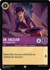 Dr. Facilier - Savvy Opportunist - Rise of the Floodborn - 38/204