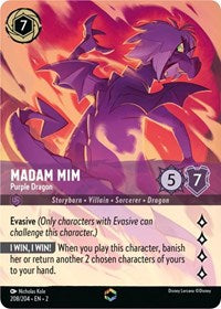 Madam Mim - Purple Dragon (Enchanted) - Rise of the Floodborn - 208/204