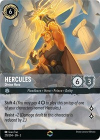 Hercules - Divine Hero (Enchanted) - Rise of the Floodborn - 215/204