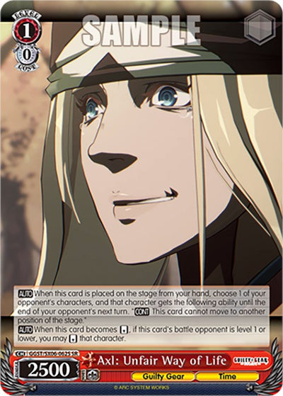 Axl: Unfair Way of Life (GGST/SX06-062S SR) [Guilty Gear -Strive-]