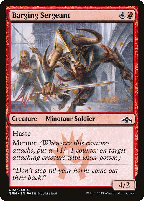 Barging Sergeant - Guilds of Ravnica - 92