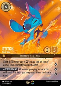 Stitch - Rock Star (Store Championship) - Disney Lorcana Promo Cards - 30