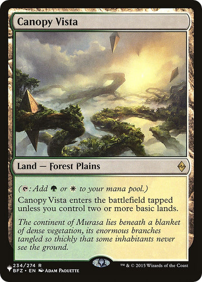Canopy Vista [The List]