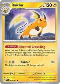 Raichu - 019/091 - SV: Paldean Fates - 019/091