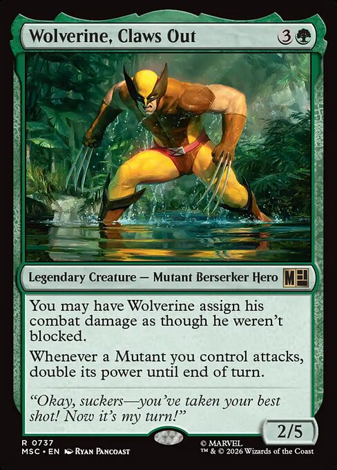 Wolverine, Claws Out - Marvel Super Heroes Commander - 737