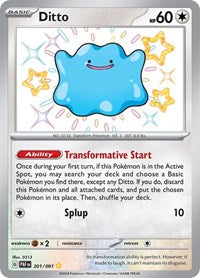 Ditto - SV: Paldean Fates - 201/091