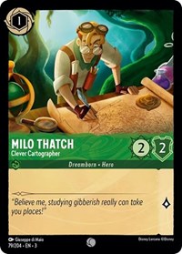 Milo Thatch - Clever Cartographer - Into the Inklands - 79/204