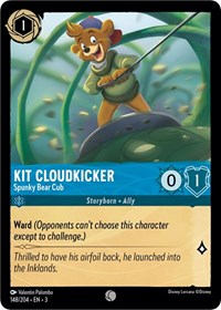 Kit Cloudkicker - Spunky Bear Cub - Into the Inklands - 148/204