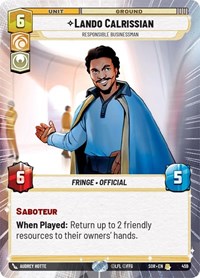 Lando Calrissian - Responsible Businessman (Hyperspace) - Spark of Rebellion - 459