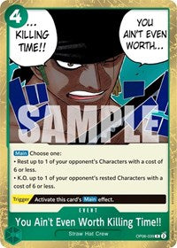 You Ain't Even Worth Killing Time!! - Wings of the Captain - OP06-039