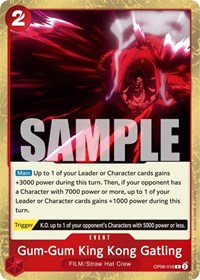 Gum-Gum King Kong Gatling - Wings of the Captain - OP06-018