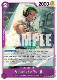 Vinsmoke Yonji (066) - Wings of the Captain - OP06-066