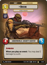 Bossk - Deadly Stalker - Spark of Rebellion: Weekly Play Promos - 15/20