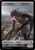 Eldrazi // Clue Double-Sided Token [Outlaws of Thunder Junction Commander Tokens]