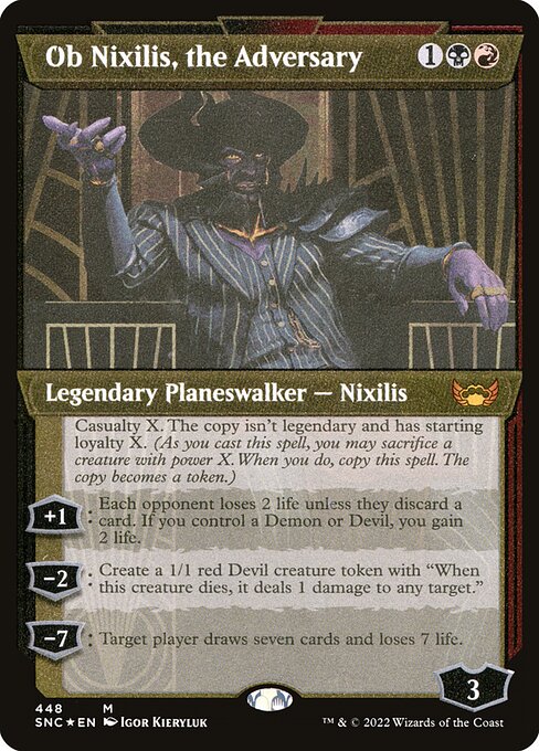 Ob Nixilis, the Adversary - Streets of New Capenna - 448