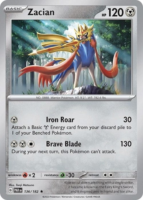 Image for Zacian (136/182) (PR) - Pokemon