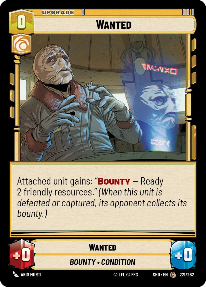 Wanted (221/262) (221/262) [Shadows of the Galaxy]
