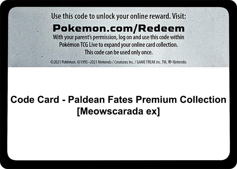 Image for Code Card - Paldean Fates Premium Collection [Meowscarada ex] (PAF) - Pokemon