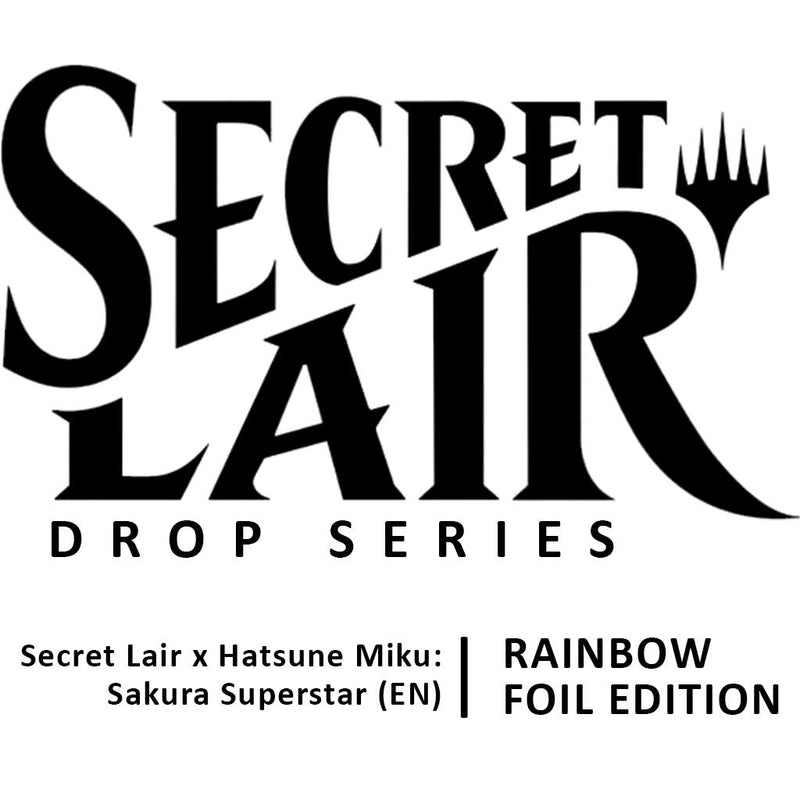 Secret Lair: Drop Series - Secret Lair x Hatsune Miku (Sakura Superstar - Rainbow Foil Edition)