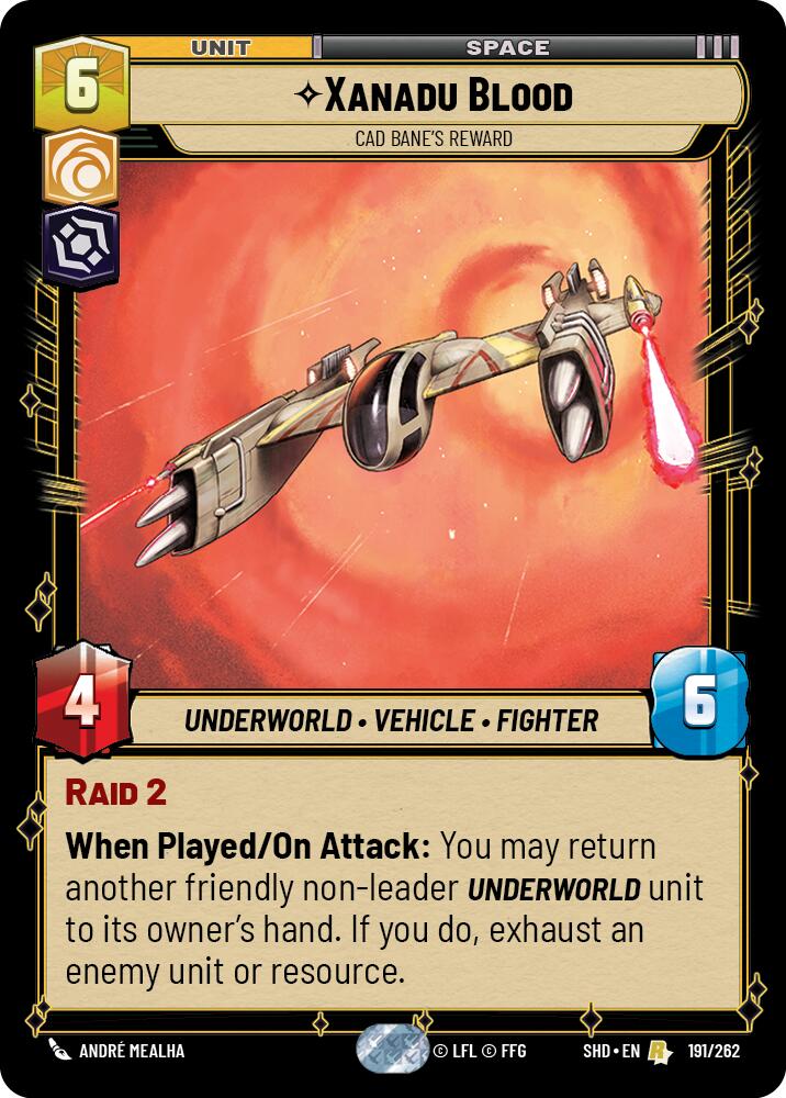 Xanadu Blood - Cad Bane's Reward (191/262) (191/262) [Shadows of the Galaxy]