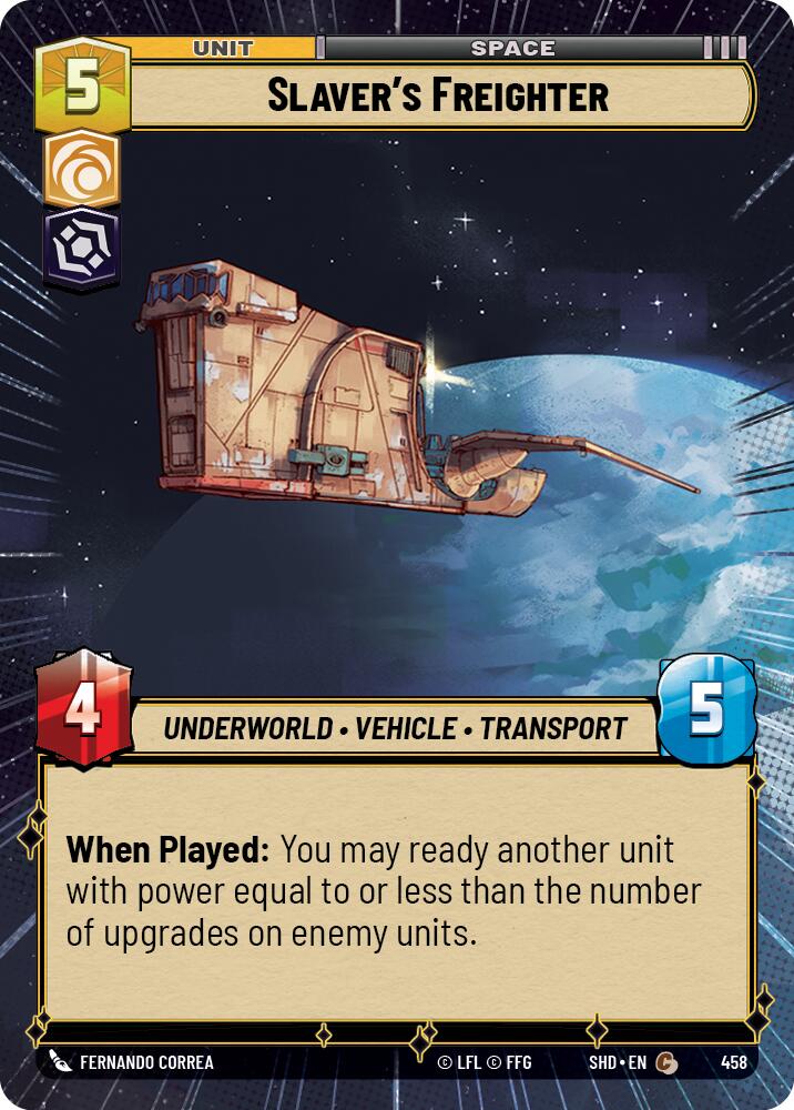 Slaver's Freighter (458) (Hyperspace) (458) [Shadows of the Galaxy]