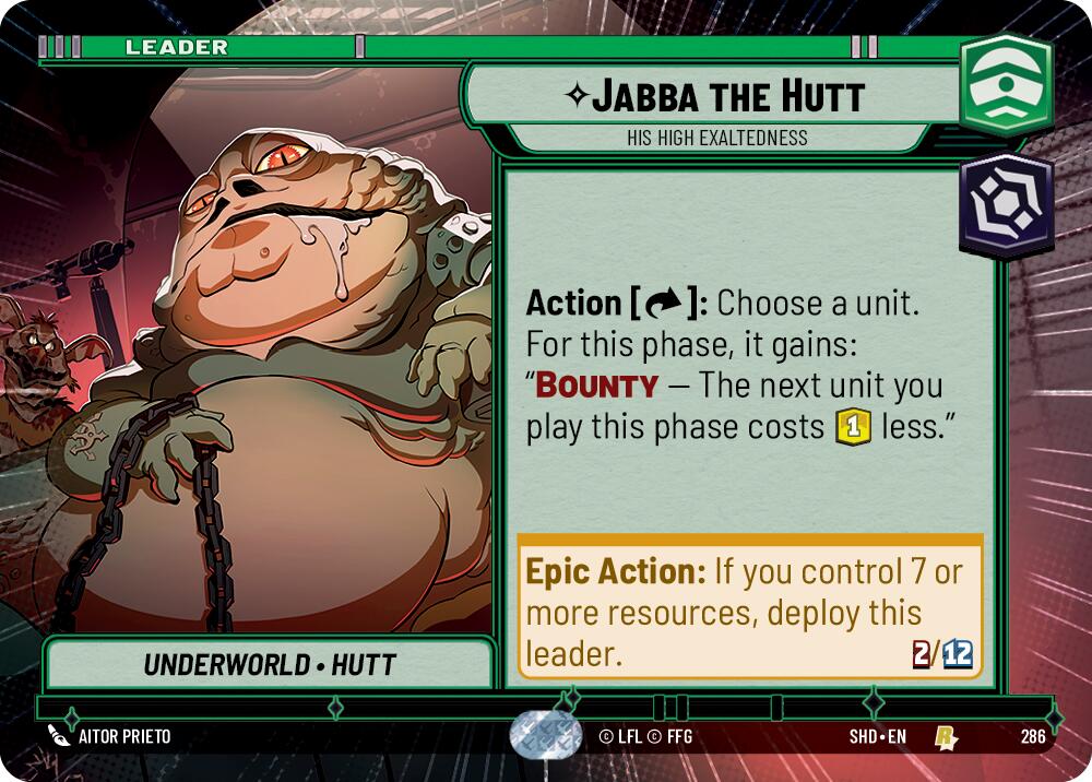 Jabba the Hutt - His High Exaltedness (286) (Hyperspace) (286) [Shadows of the Galaxy]