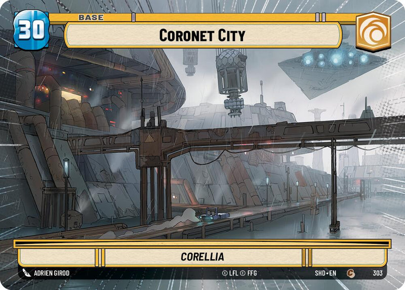 Coronet City // Shield (303 // T04) (Hyperspace) (303 // T04) [Shadows of the Galaxy]