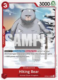 Hiking Bear - Two Legends - OP08-010