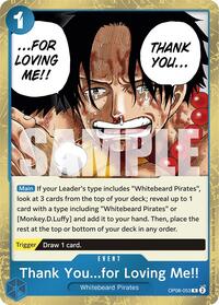 Thank You...for Loving Me!! - Two Legends - OP08-053