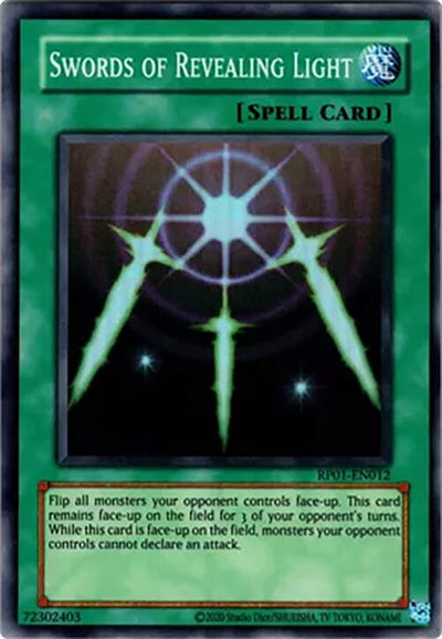 Swords of Revealing Light [RP01-EN012] Super Rare