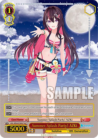 Summer Splash Party! AZKi (HOL/WE44-E34HLP HLP) [hololive production Summer Collection Premium Booster]