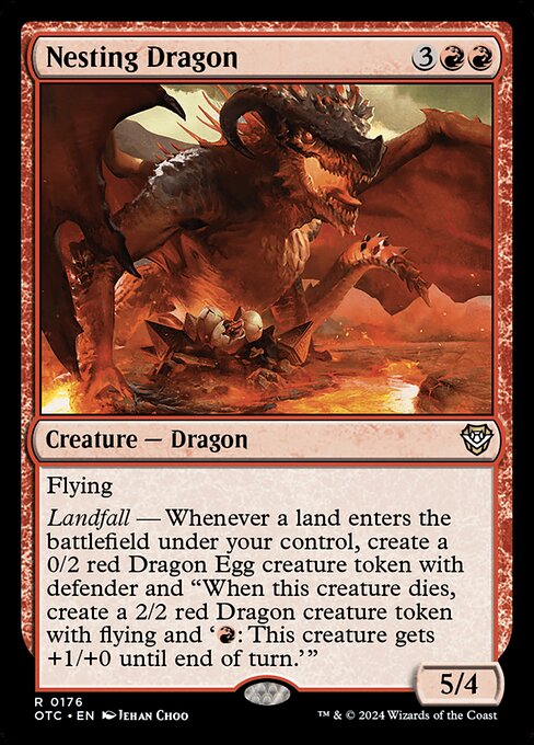 Nesting Dragon - Outlaws of Thunder Junction Commander - 176