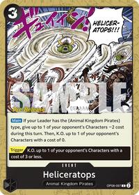 Heliceratops - Two Legends Pre-Release Cards - OP08-097