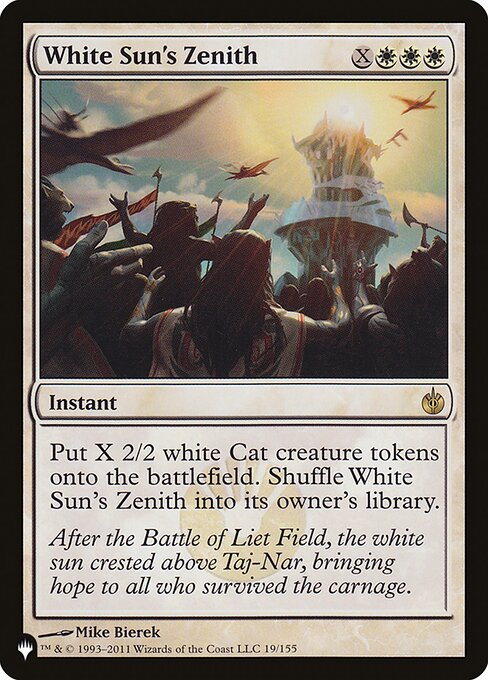 White Sun's Zenith - The List - MBS-19
