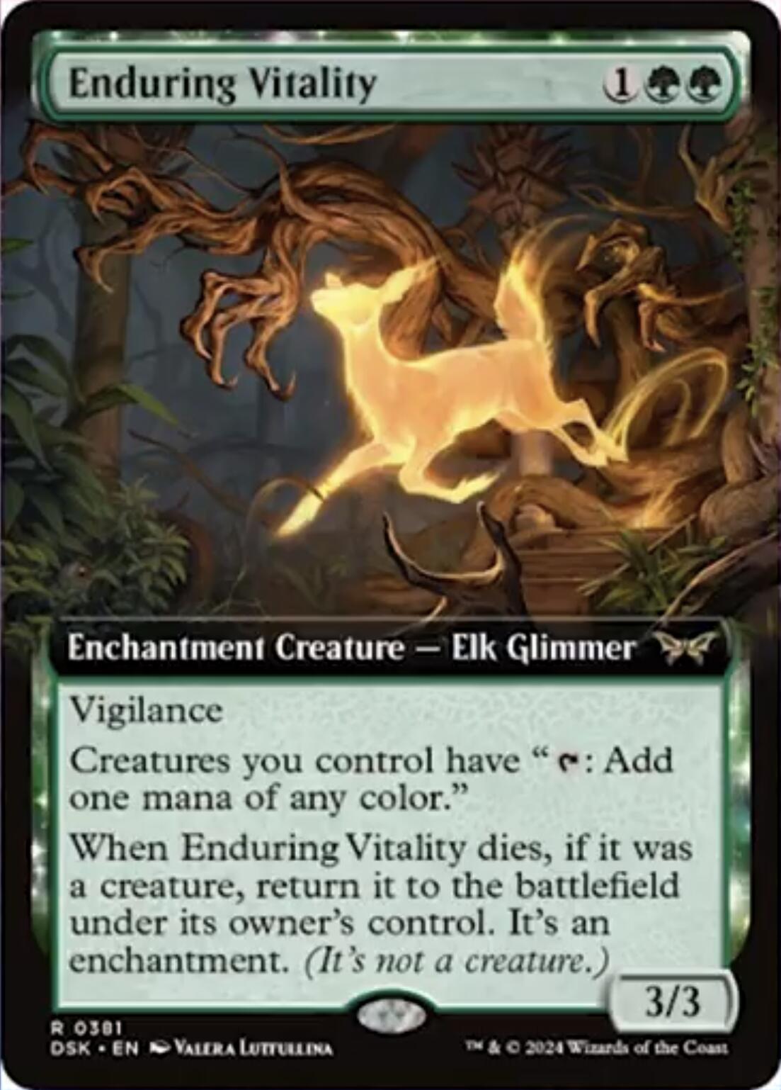 Enduring Vitality (Extended Art) [Duskmourn: House of Horror]