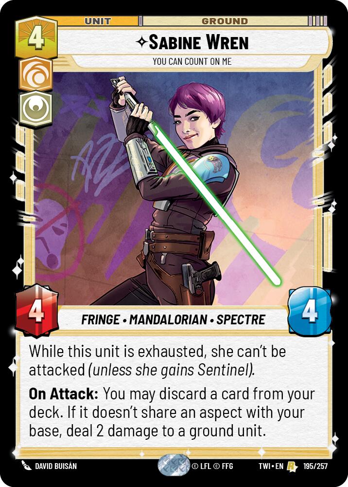 Sabine Wren - You Can Count On Me (195/257) (195/257) [Twilight of the Republic]