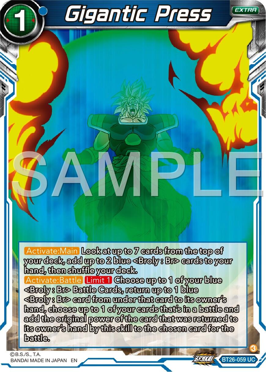 Gigantic Press (BT26-059) [Ultimate Advent]