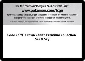 Code Card - Sea & Sky Premium Collection (CRZ)