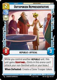 Outspoken Representative - Twilight of the Republic - 043/257