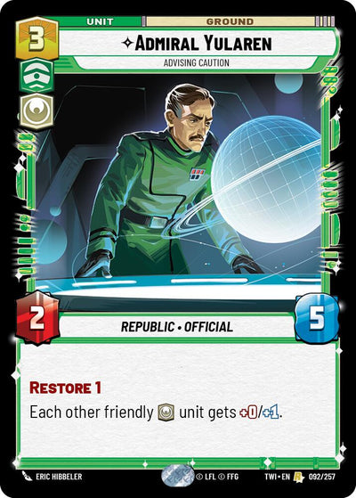 Admiral Yularen (092/257) (092/257) [Twilight of the Republic]
