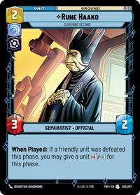 Rune Haako - Scheming Second - Twilight of the Republic - 031/257