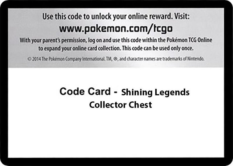 Image for Code Card - Shining Legends Collector Chest (SHL) - Pokemon