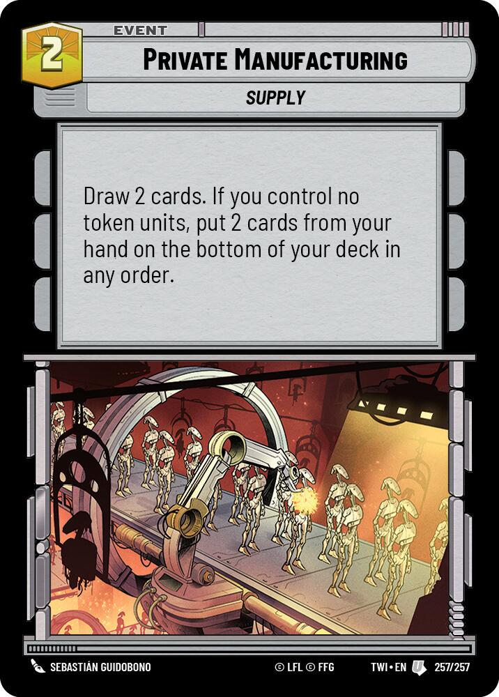 Private Manufacturing (257/257) (257/257) [Twilight of the Republic]