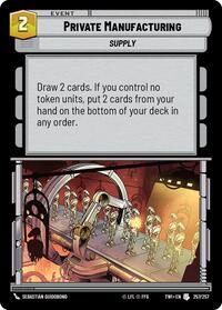 Private Manufacturing - Twilight of the Republic - 257/257