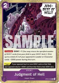 Judgment of Hell (Jolly Roger Foil) - Premium Booster -The Best- - OP02-089